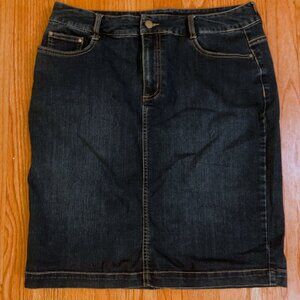 CHARTER CLUB Women's Classic Denim STRETCH Mini Skirt ~ Sz 8